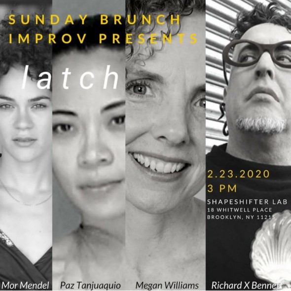 3 dancers + 2 musicians perform for Sunday Brunch Improv at ShapeShifter Lab